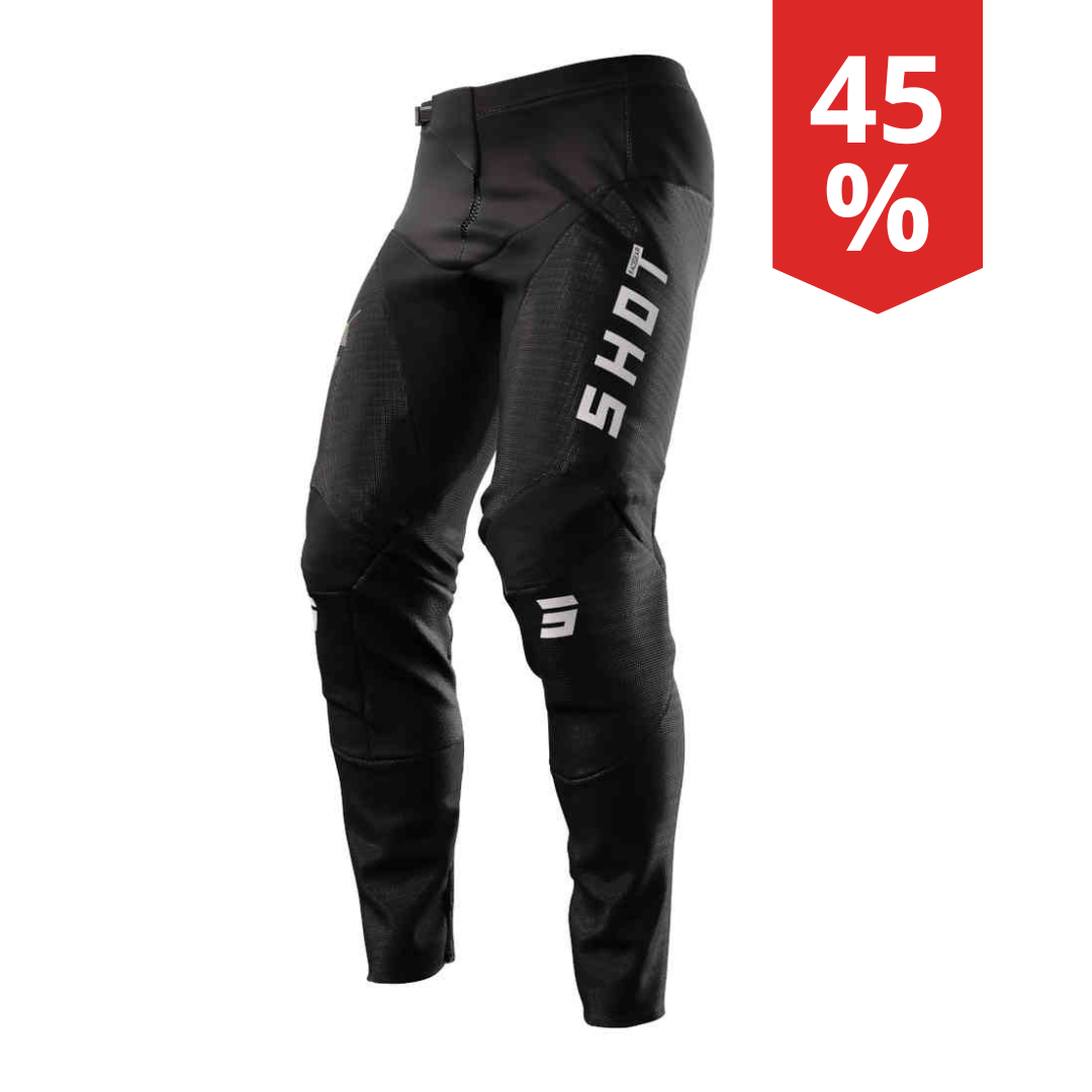 Pantaloni Motocross Shot Contact Speck Black Yellow Fluo