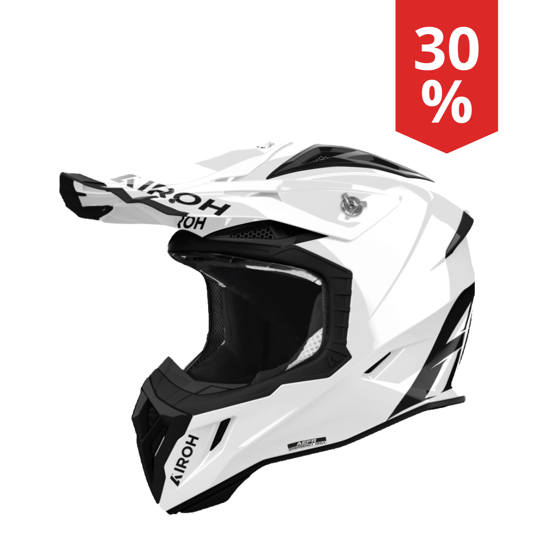 Casco Motocross Airoh Aviator Ace 2 Solid Bianco