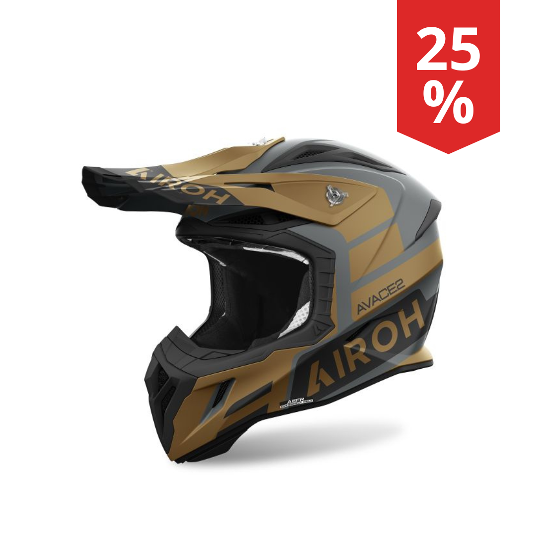 Casco Motocross Airoh Aviator Ace 2 Sake Oro