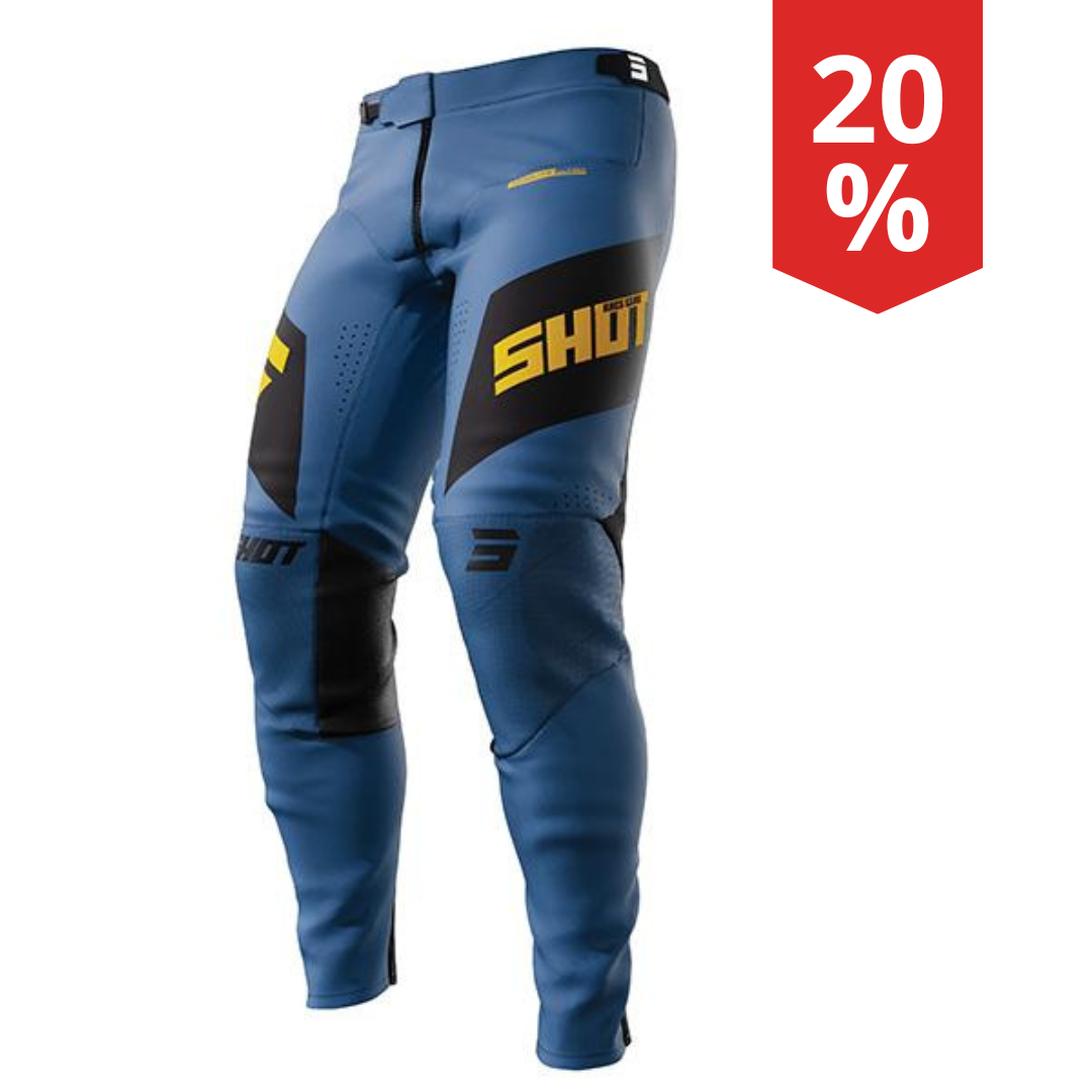 Pantaloni Motocross Shot Aerolite Ultima Blu