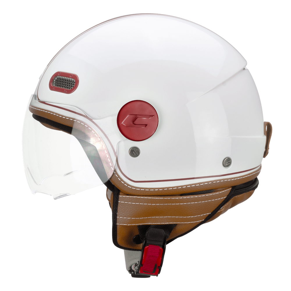 Casco Scooter CGM 191 PIX Bianco-Bordeaux
