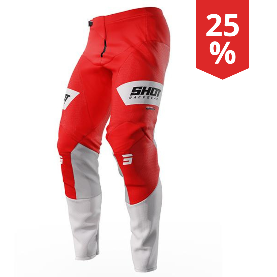 Pantaloni Motocross Shot Contact Scope Rosso