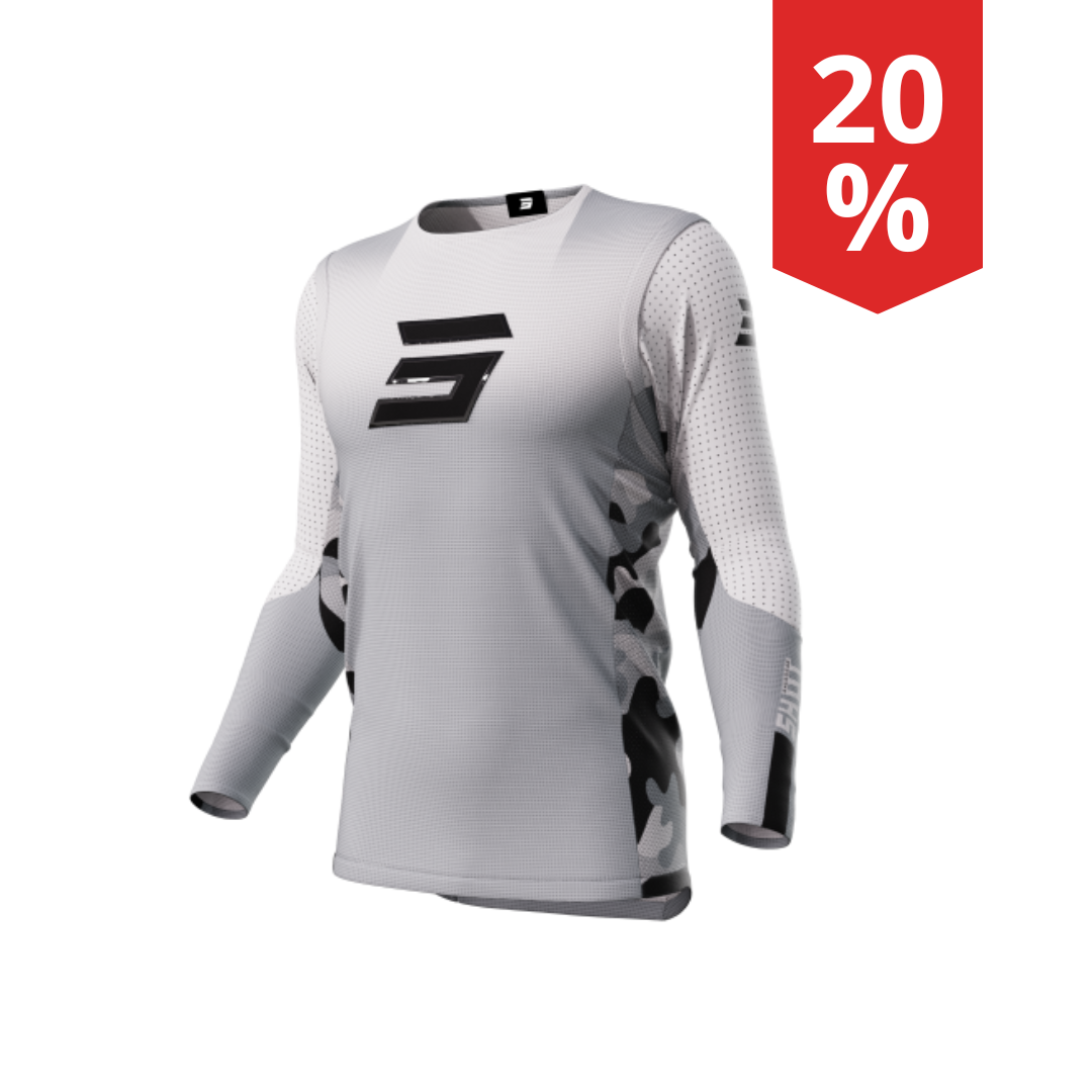 Maglia Motocross Shot Aerolite Shadow Grigio
