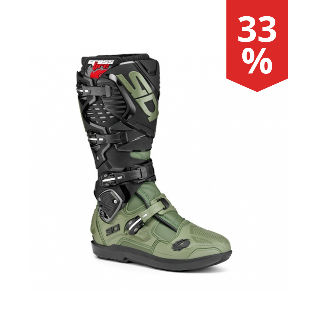 Stivali Sidi Crossfire 3 SRS Army Verde Militare/Nero