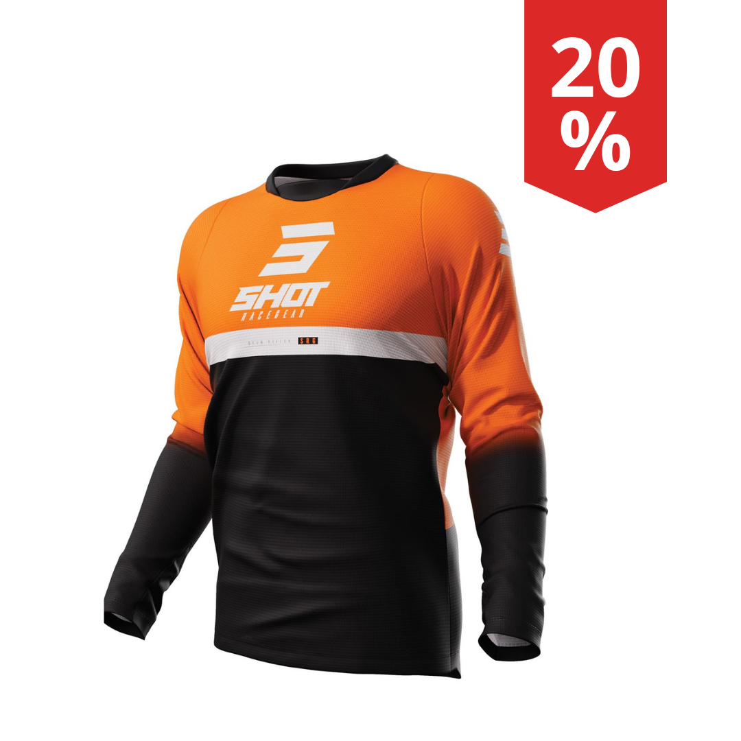 Maglia Motocross Shot Devo Reflex Arancio