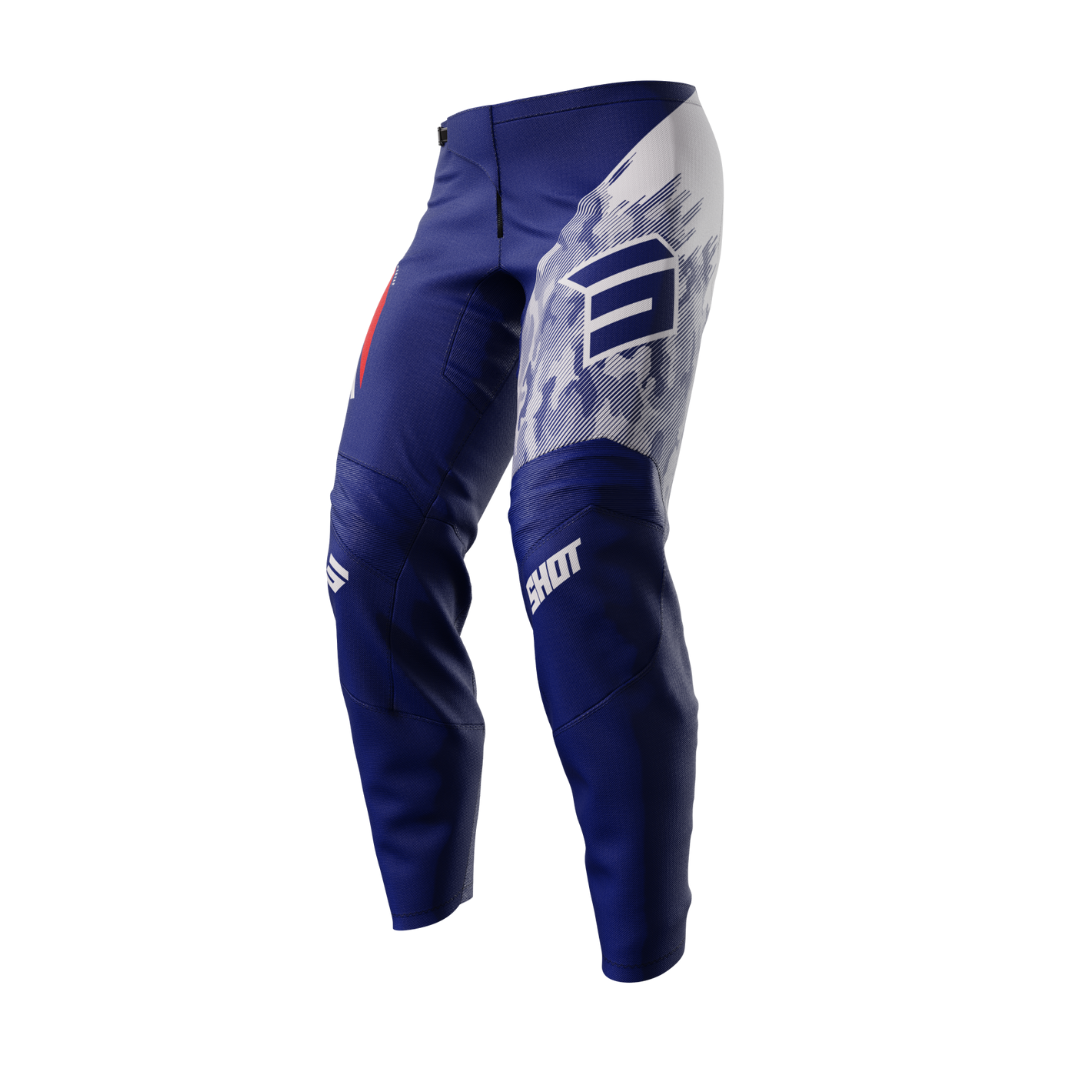 Pantaloni Motocross Bambino Shot Raw Matrix Blu