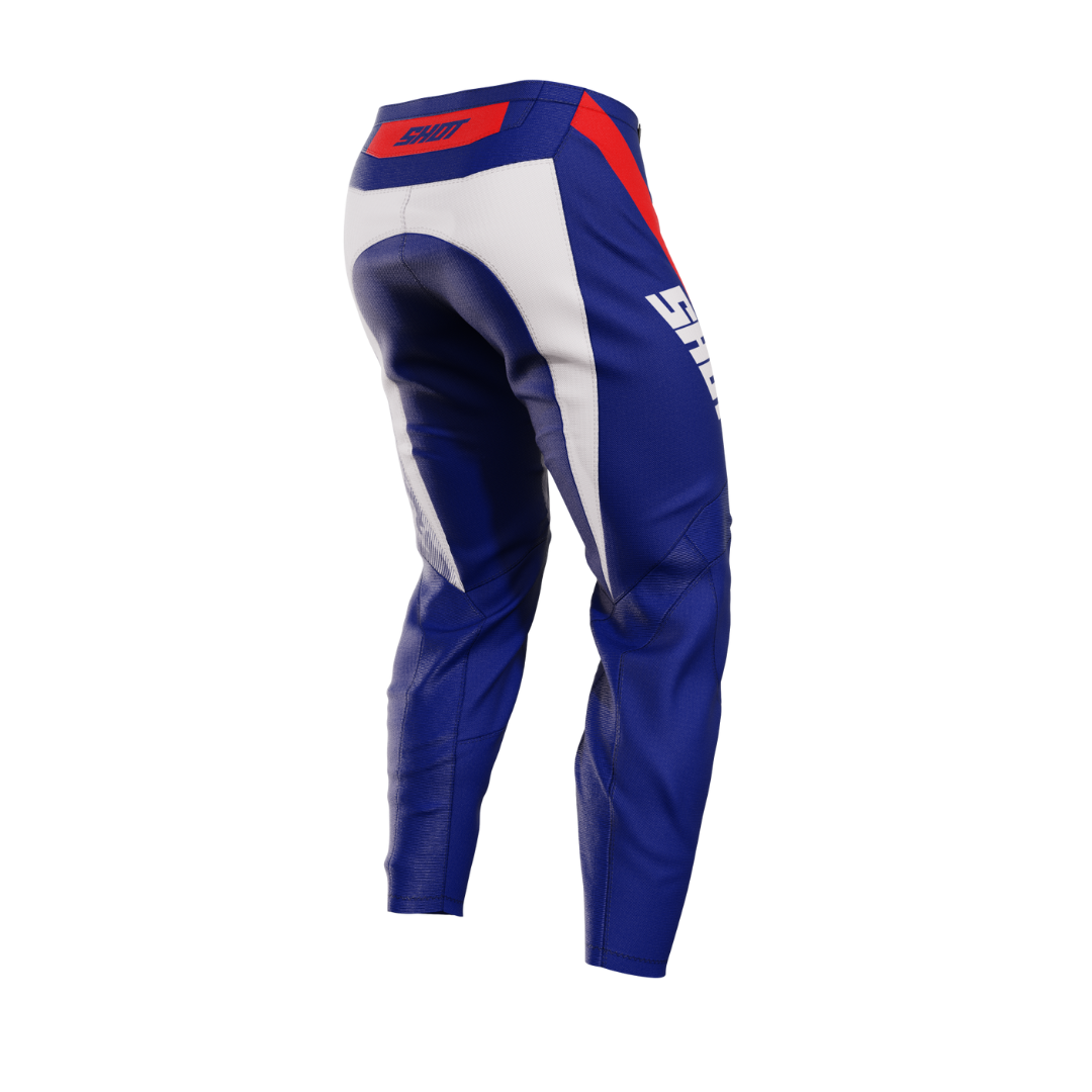 Pantaloni Motocross Bambino Shot Raw Matrix Blu