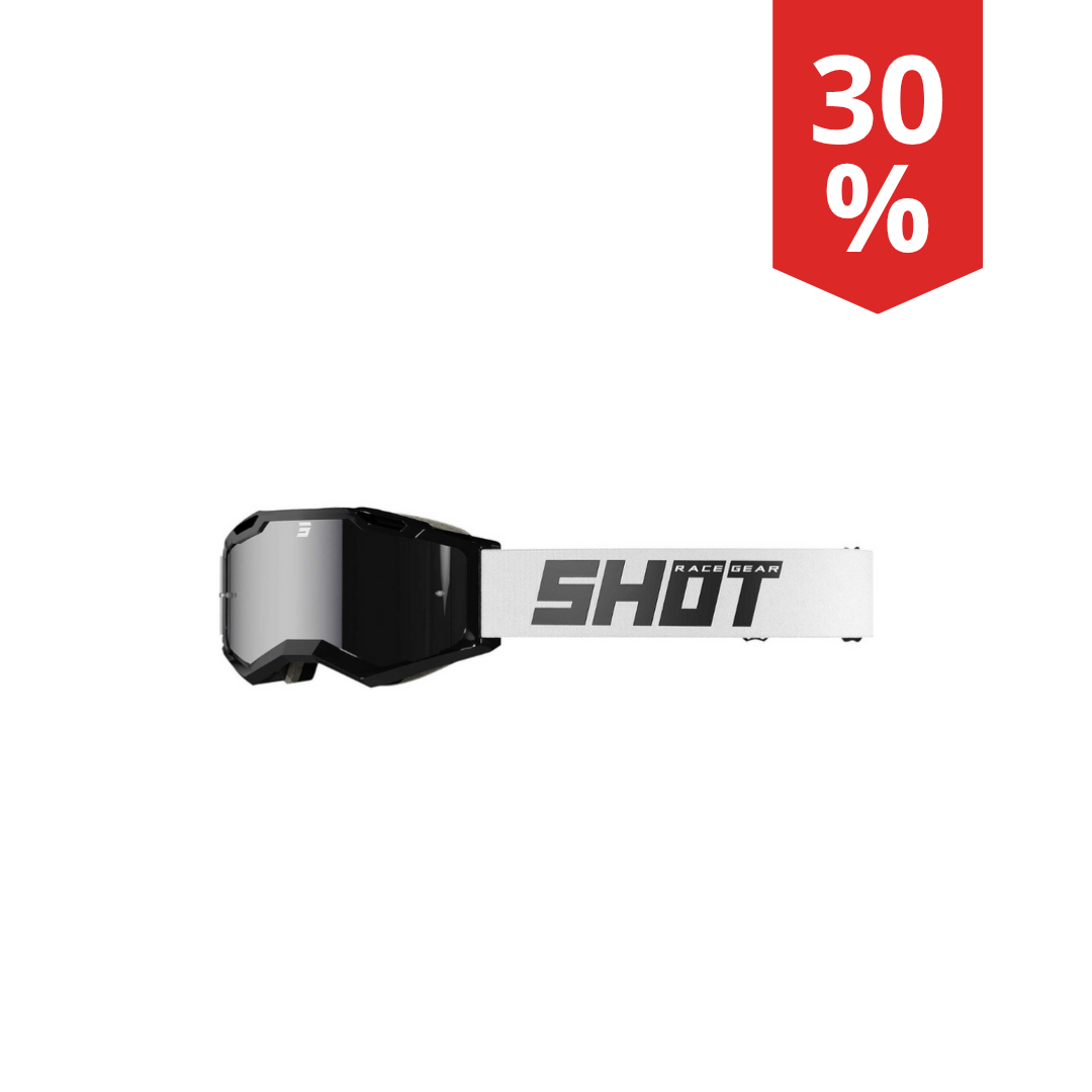 Maschera Motocross Shot Iris 2.0 Solid Black Glossy