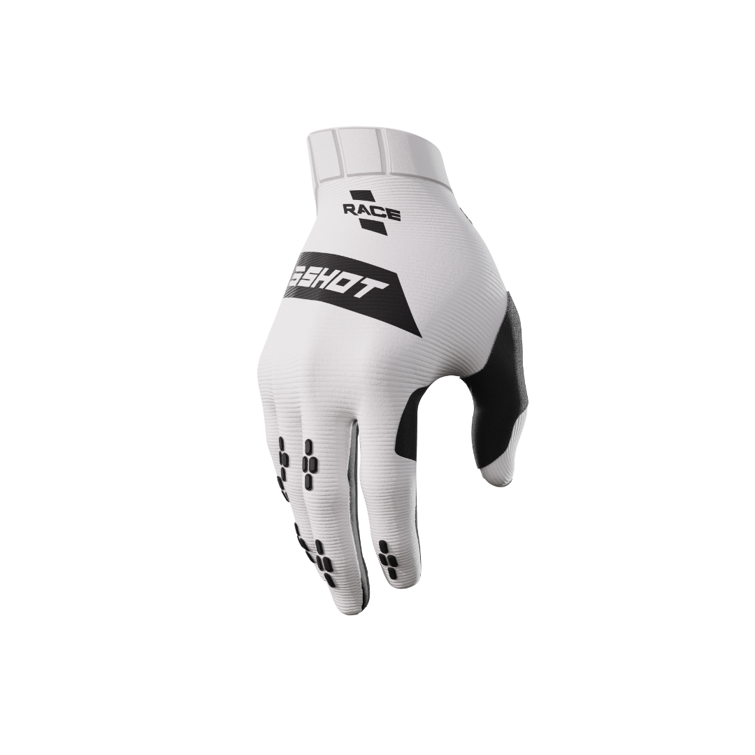 Guanti Motocross Shot Race White