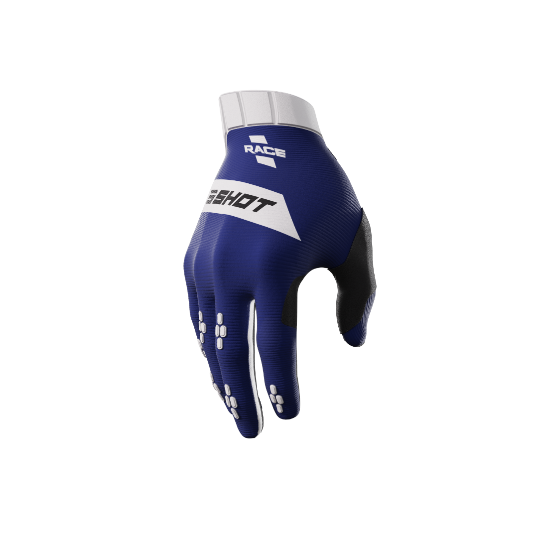 Guanti Motocross Shot Race Blue