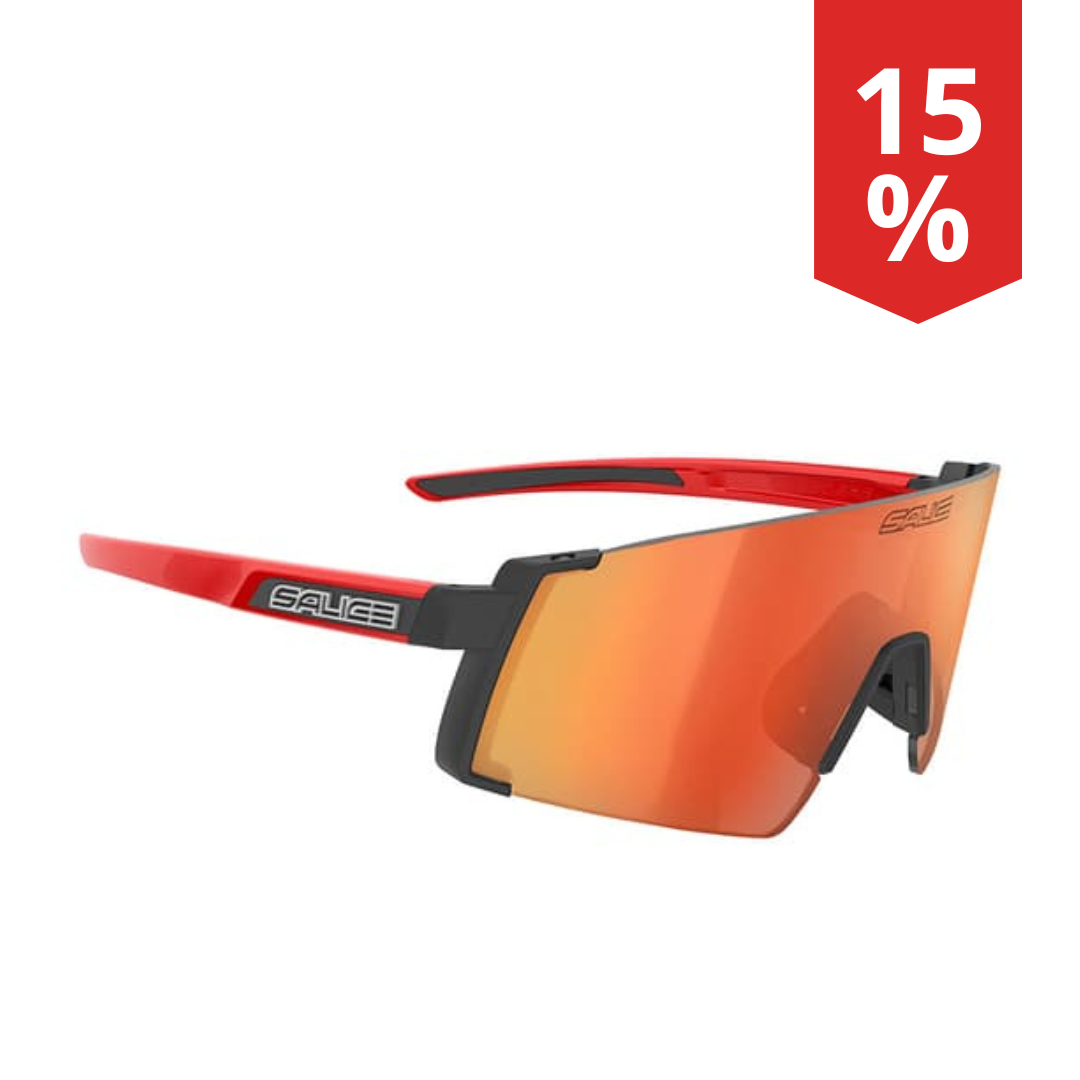 Occhiali da Sole Salice Mod.027 Nero RW Rosso