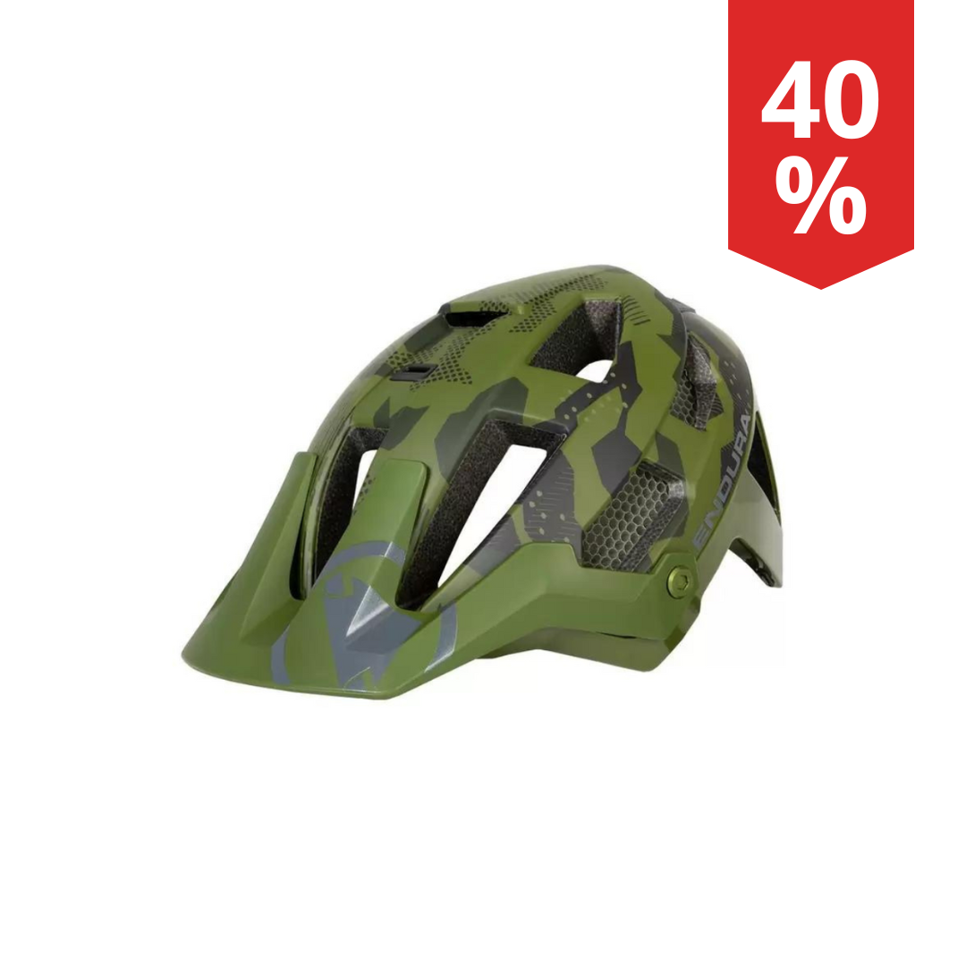 Casco Bici Endura SingleTrack Helmet Tonal Verde Oliva