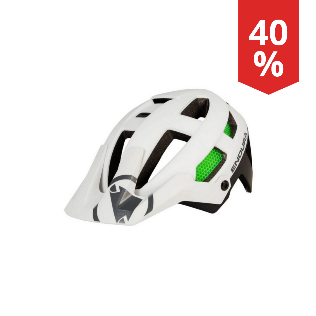 Casco Bici Endura SingleTrack Helmet Bianco