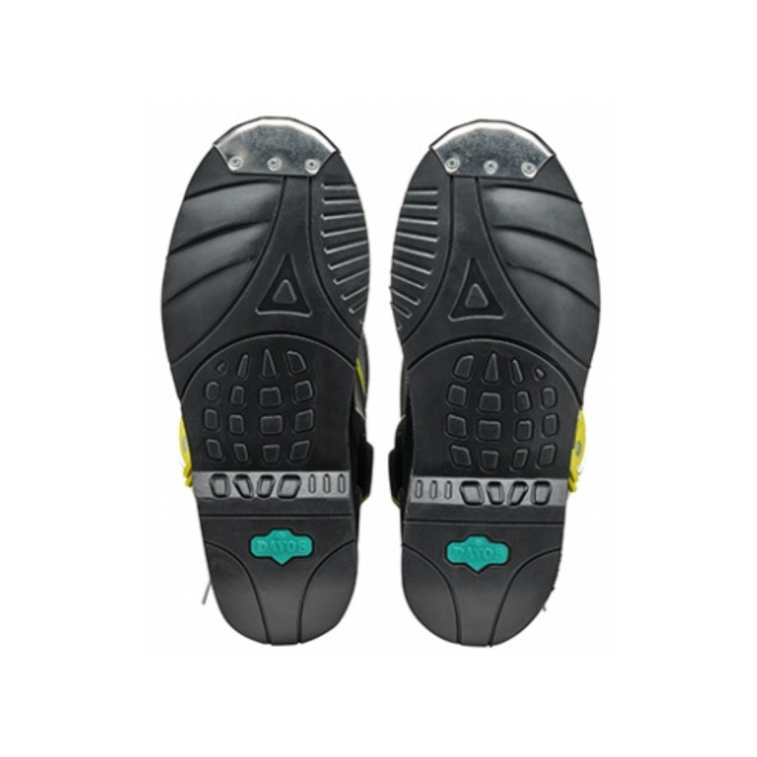 Stivali Motocross Bambino Sidi Flame Nero-Giallo Fluo