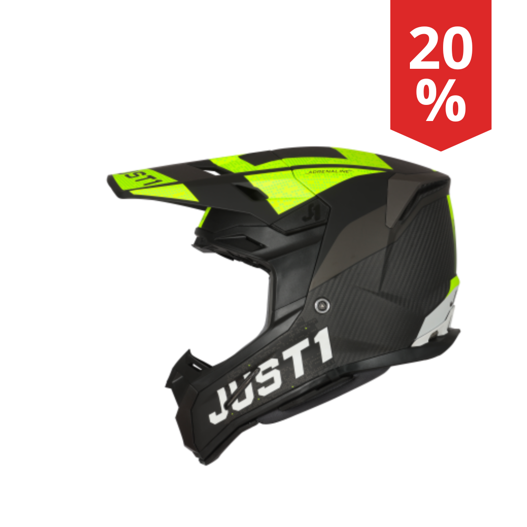 Casco Motocross Just 1 J22 Adrenaline Giallo Fluo