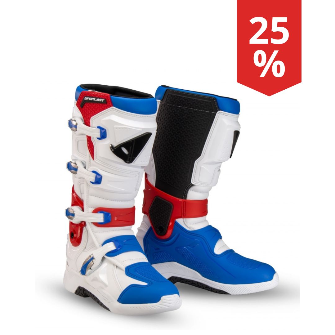 Stivali Motocross Ufo Plast Xander Red/Blue/White