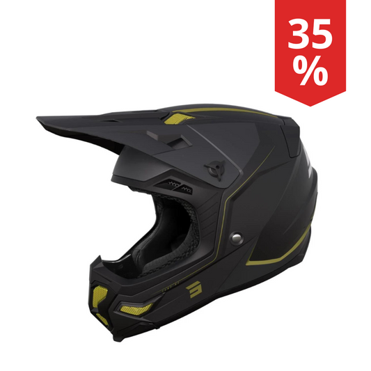 Casco Motocross Shot Core Comp Oro opaco MIPS
