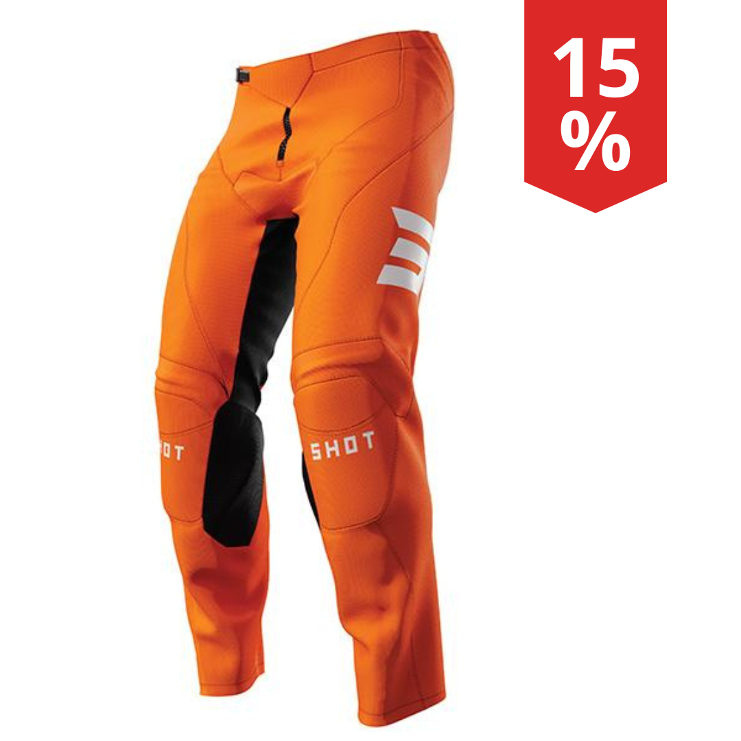Pantaloni Motocross Bambino Shot Raw Escape Arancio