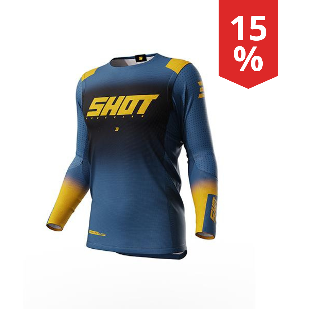 Maglia Motocross Shot Aerolite Ultima Blu