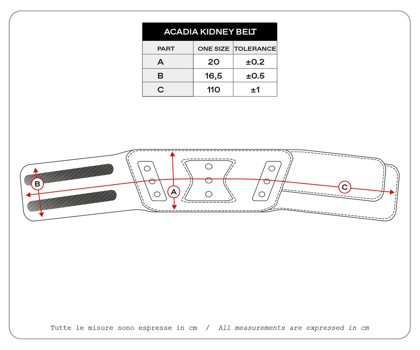 Fascia Lombare Acadia Ufo Plast Adulto con doppia fascia elastica
