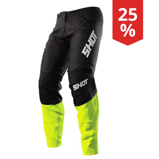 Pantaloni Motocross Shot Devo Reflex Giallo fluo