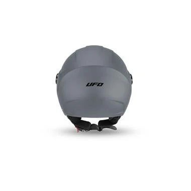 Casco Demijet UFO Nixie Grigio Lucido