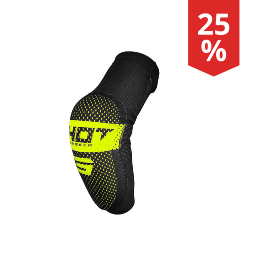 Gomitiere Motocross Shot Airlight Nero/Giallo Fluo
