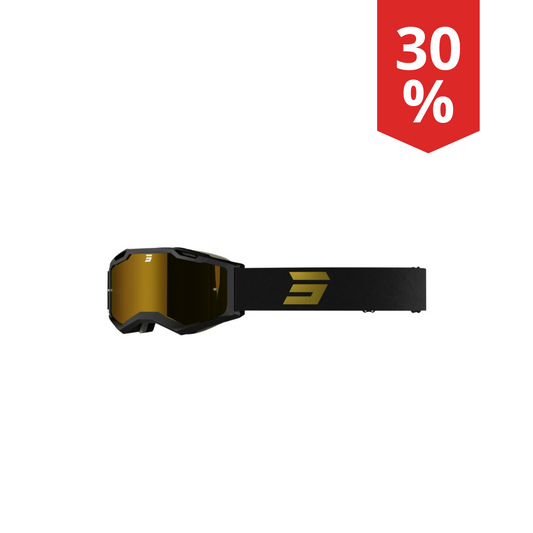 Maschera Motocross Shot Iris 2.0 Tech Oro lucido