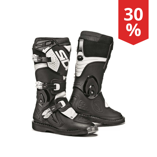 Stivali Motocross Bambino Sidi Flame Nero-Bianco