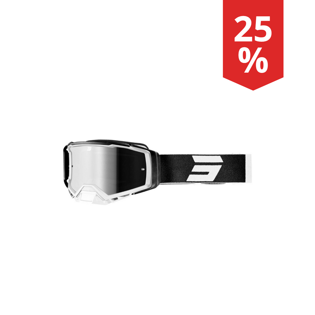 Maschera Motocross Shot Core Bianco