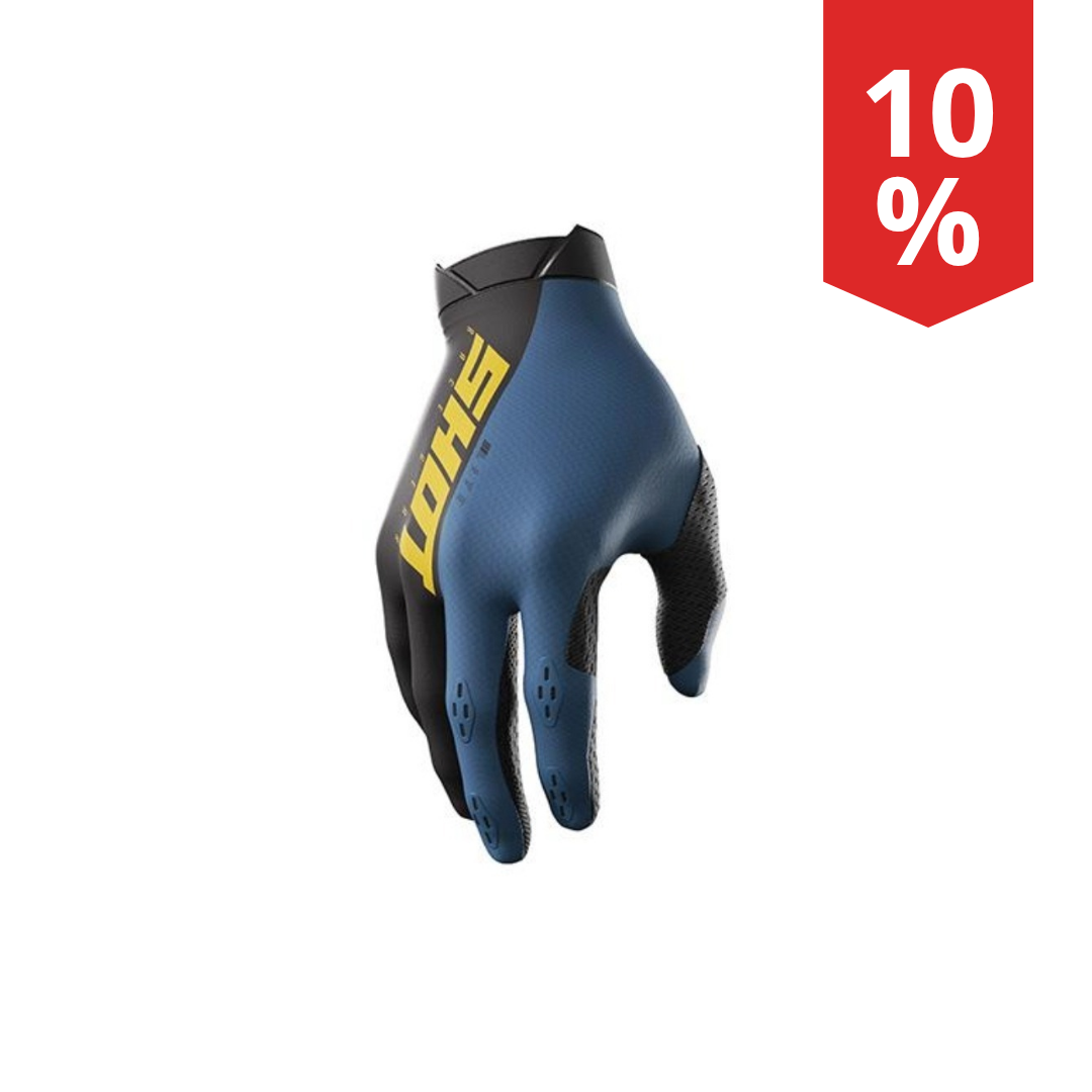 Guanti Motocross Shot Lite Blu