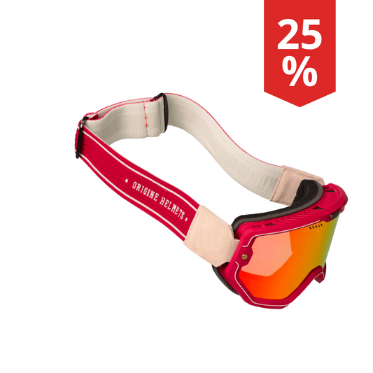 Mascherina Vintage Motocross Origine Florence Rosso