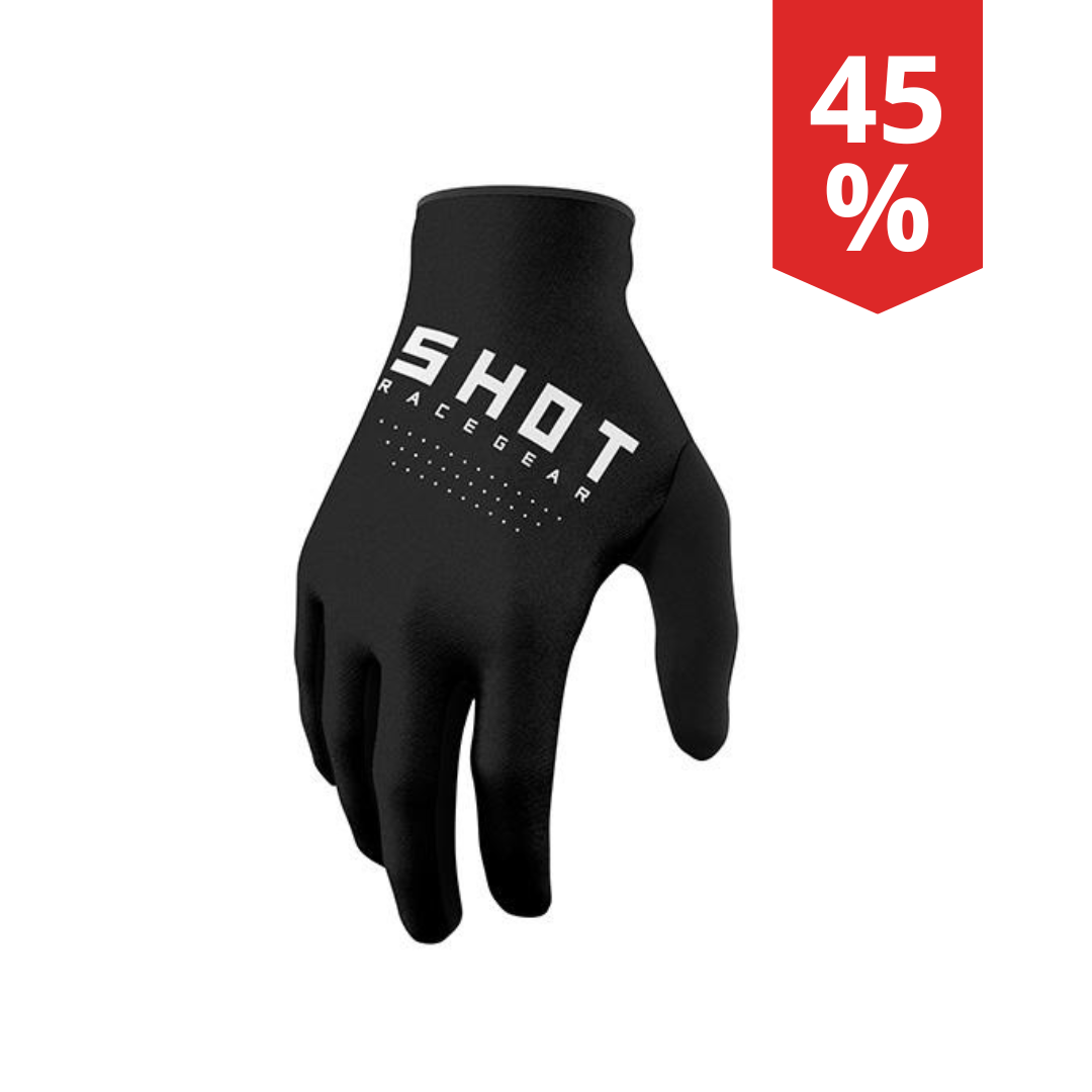 Guanti Motocross Bambino Shot Raw Nero