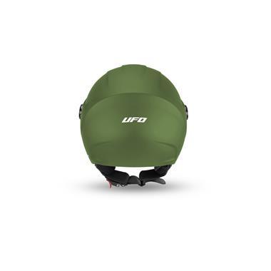 Casco Demijet UFO Nixie Verde Opaco