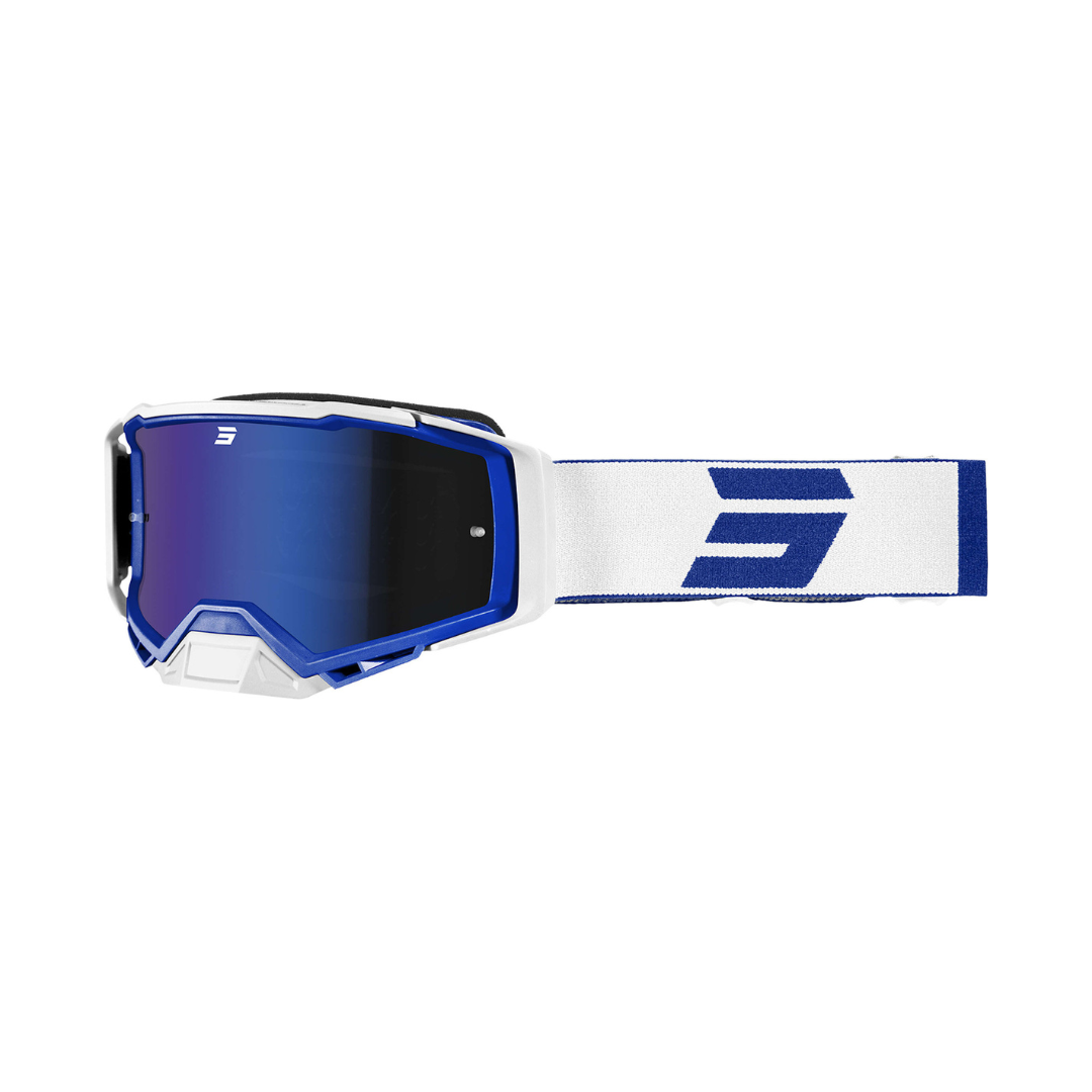 Maschera Motocross Shot Core Blu con Lente Clear
