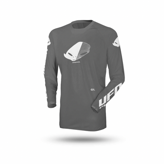 Maglia Motocross Ufo Plast Slim Radial - Grigio
