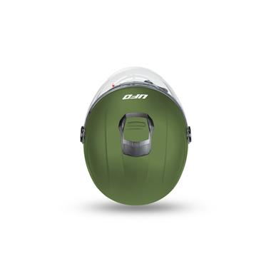 Casco Demijet UFO Nixie Verde Opaco